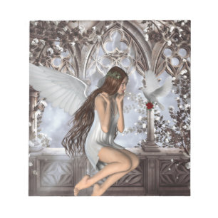 Angel and Her Dove Notepad