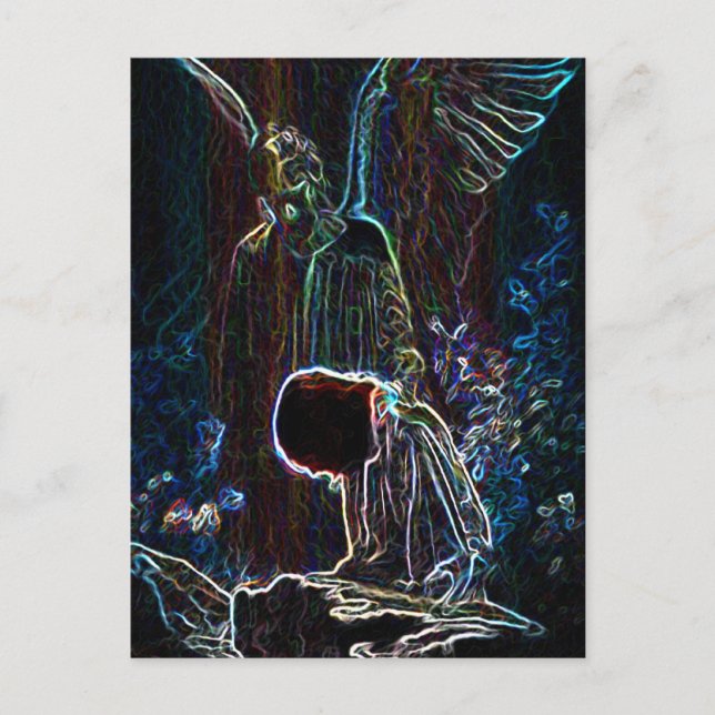 Angel and Jesus Postcard (Front)