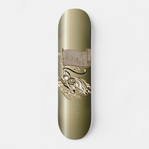 Angel and Joy to the World Scroll Skateboard