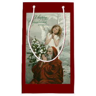 Angel And Santa Gift Bag