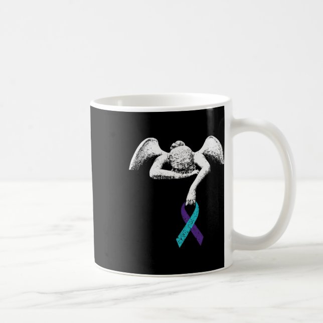 Angel And Suicide Awareness Suicide Prevention Clo Coffee Mug (Right)