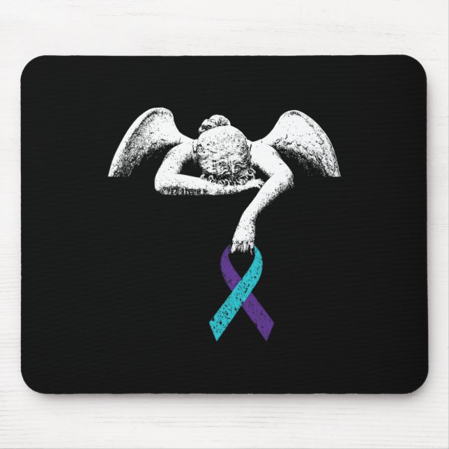 Angel And Suicide Awareness Suicide Prevention Clo Mouse Pad (Front)