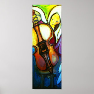 Angel and Violin Poster