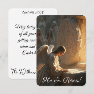  Angel Announcing Resurrection Image  Greetings Card