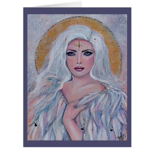 Angel art  by Renee Lavoie  Thank You Card (Front)