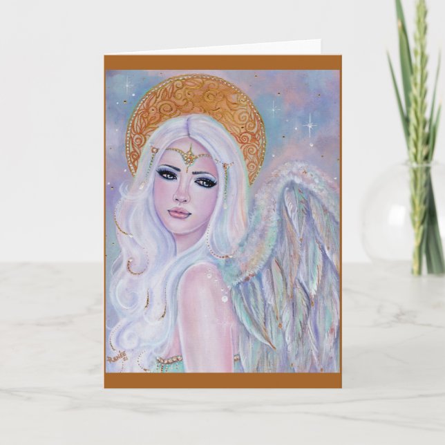 Angel art Evangelina by Renee Lavoie   Card (Front)
