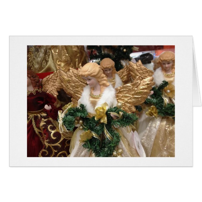 ANGEL AT CHRISTMAS SENDS YOU WISHES (Front Horizontal)