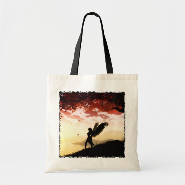 Angel at Dawn Tote Bag (Front)
