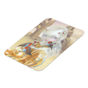 "Angel at Glastonbury Abbey" Premium Magnet