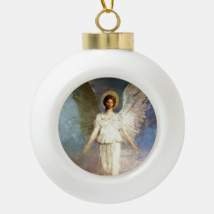 “Angel at Noon” by Abbott Thayer Ceramic Ball Christmas Ornament