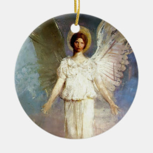 “Angel at Noon” by Abbott Thayer Ceramic Ornament