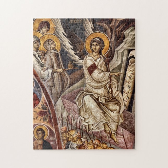 Angel at the Tomb Orthodox Christian Icon Jigsaw Puzzle (Vertical)