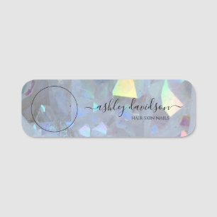 Angel Aura Quartz Crystal Business Logo Name Tag