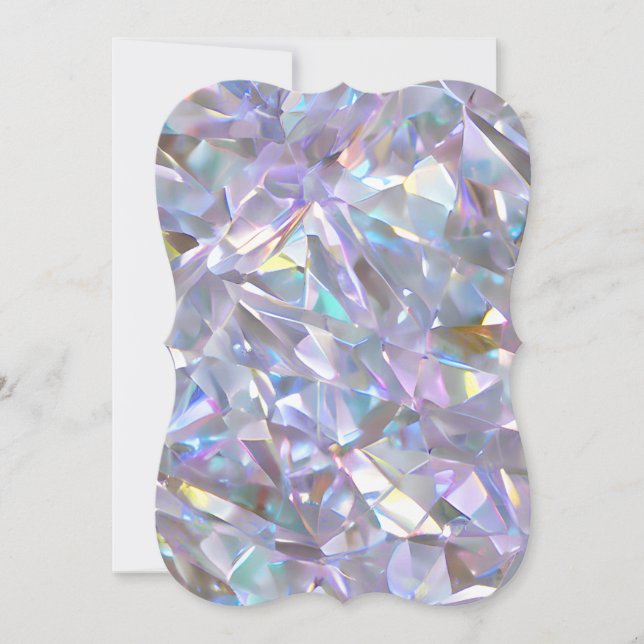 Angel Aura Quartz Crystal Diamond Gemstone Planner Card (Front)