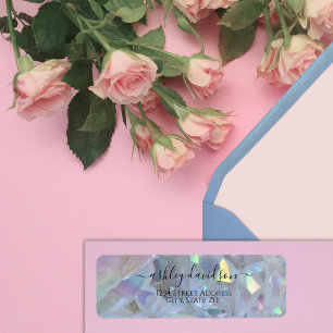Angel Aura Quartz Crystal Return Address label
