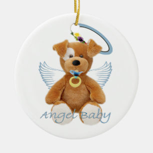 Angel Baby Bear Ornament