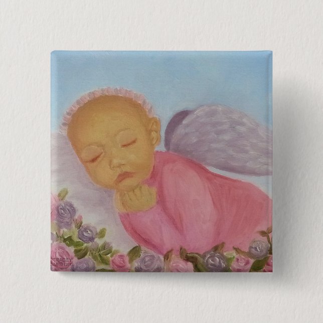 Angel baby button (Front)