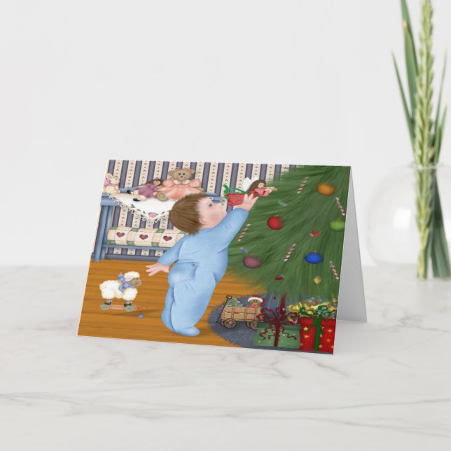 Angel Baby Christmas Card (Front)