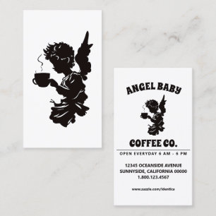 angel baby coffee company business card