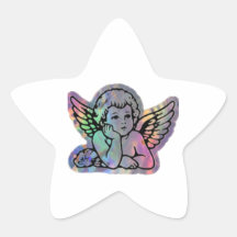 Angel Baby | Cute Winged Cherub Sticker for kids