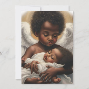 Angel babys holiday card