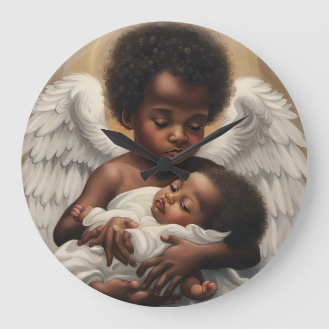 Angel babys large clock (Front)