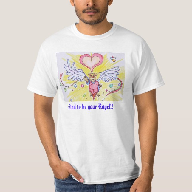 Angel Bear: Men-T-shirt T-Shirt (Front)