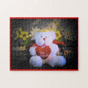 Angel Bear Valenpuzzle Jigsaw Puzzle