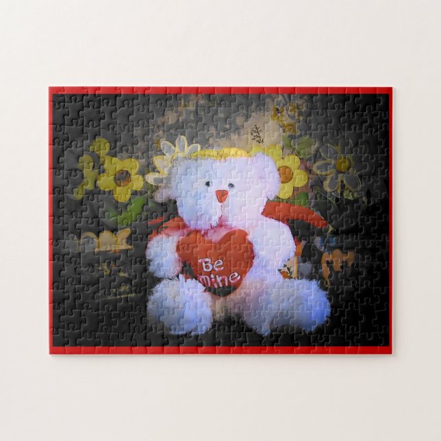 Angel Bear Valenpuzzle Jigsaw Puzzle (Horizontal)