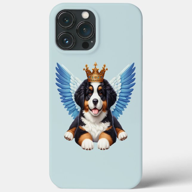 Angel Bernese Mountain Dog Lovers Berner Puppy Case-Mate iPhone Case (Back)