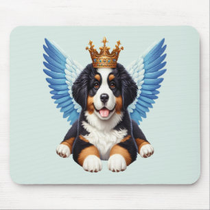 Angel Bernese Mountain Dog Lovers Berner Puppy Mouse Pad