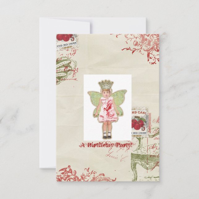 Angel Birthday invitation (Front)