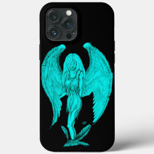 Angel , Black and Green design iPhone 13 Pro Max Case