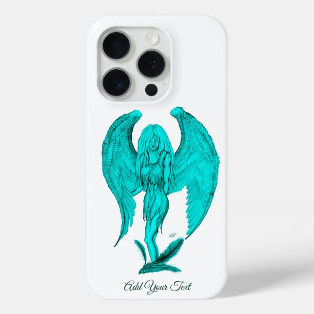 Angel , Black and Green design Case-Mate iPhone Case (Back)