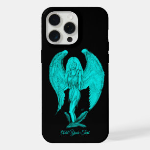 Angel , Black and Green design iPhone 15 Pro Max Case