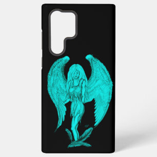 Angel , Black and Green design Samsung Galaxy Case