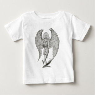 Angel , Black and White Design Baby T-Shirt