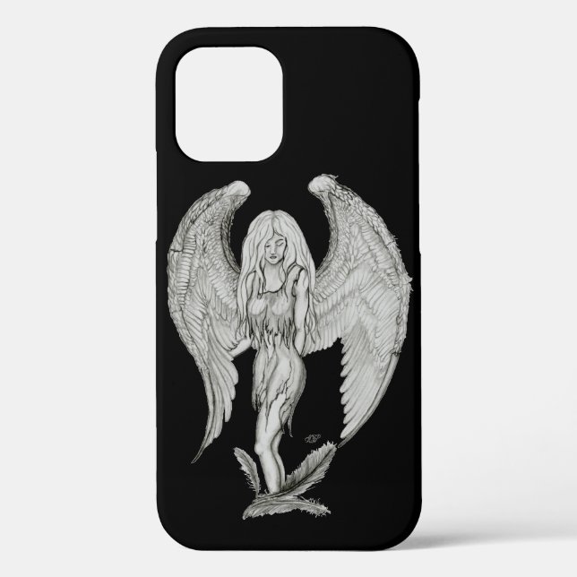 Angel - Black and white design Case-Mate iPhone Case (Back)