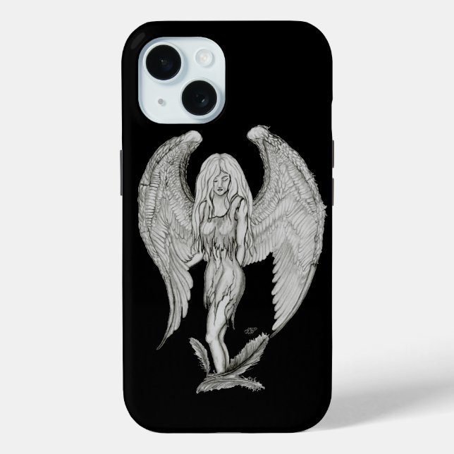 Angel - Black and white design Case-Mate iPhone Case (Back)