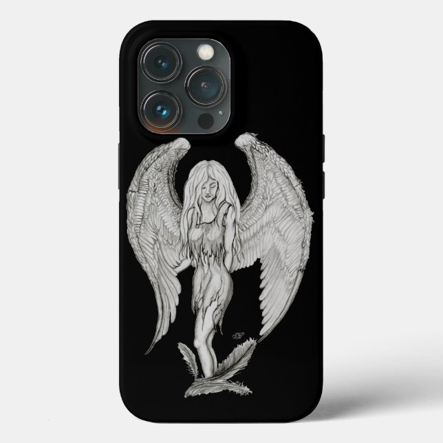 Angel - Black and white design Case-Mate iPhone Case (Back)