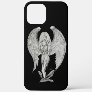 Angel - Black and white design iPhone 12 Pro Max Case