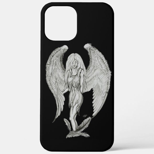 Angel - Black and white design Case-Mate iPhone Case (Back)