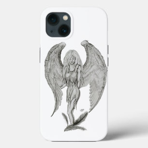 Angel - Black and white design iPhone 13 Case