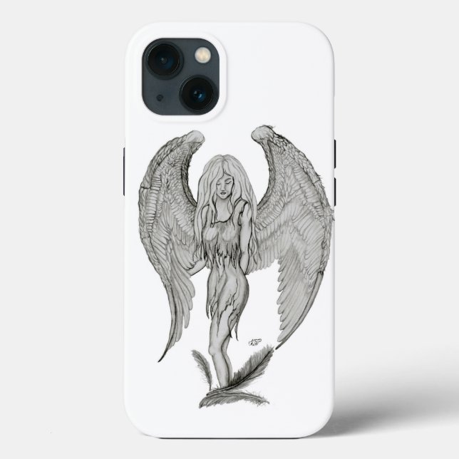 Angel - Black and white design Case-Mate iPhone Case (Back)