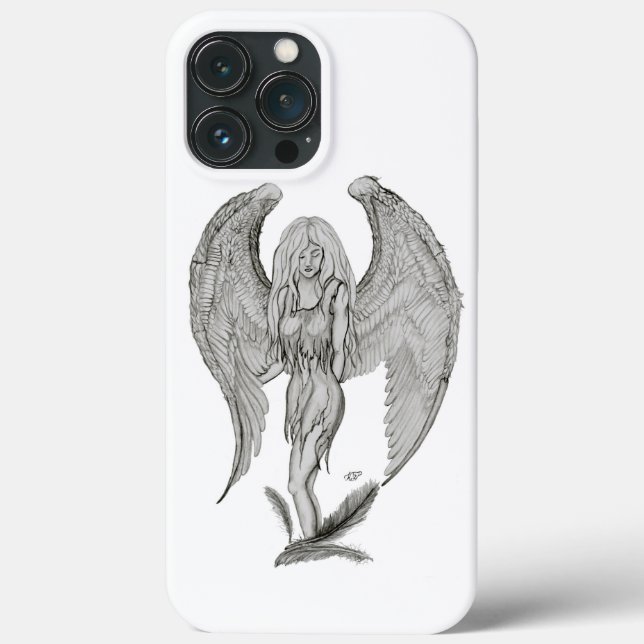 Angel - Black and white design Case-Mate iPhone Case (Back)