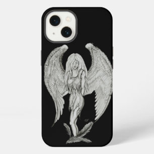 Angel - Black and White Design iPhone 13 Case