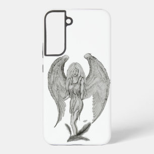 Angel - Black and White Design Samsung Galaxy Case