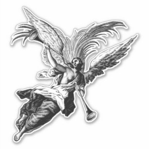 Angel Blowing A horn Fantasy Art