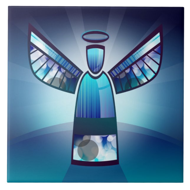 Angel: Blue Angel Ceramic Tile (Front)