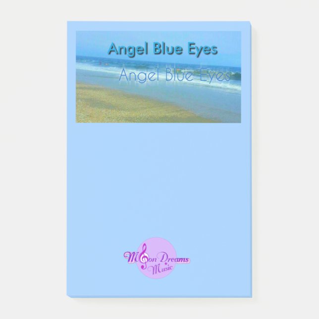 Angel Blue Eyes Post-It Notes (Front)